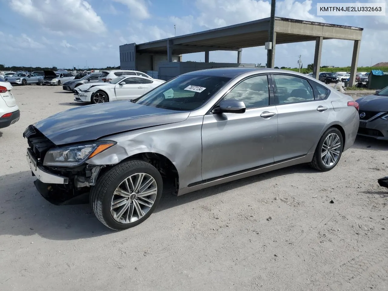 2020 Genesis G80 Base VIN: KMTFN4JE2LU332663 Lot: 78372134