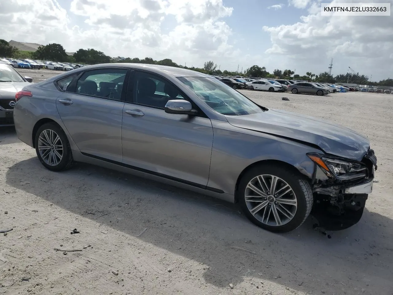 2020 Genesis G80 Base VIN: KMTFN4JE2LU332663 Lot: 78372134