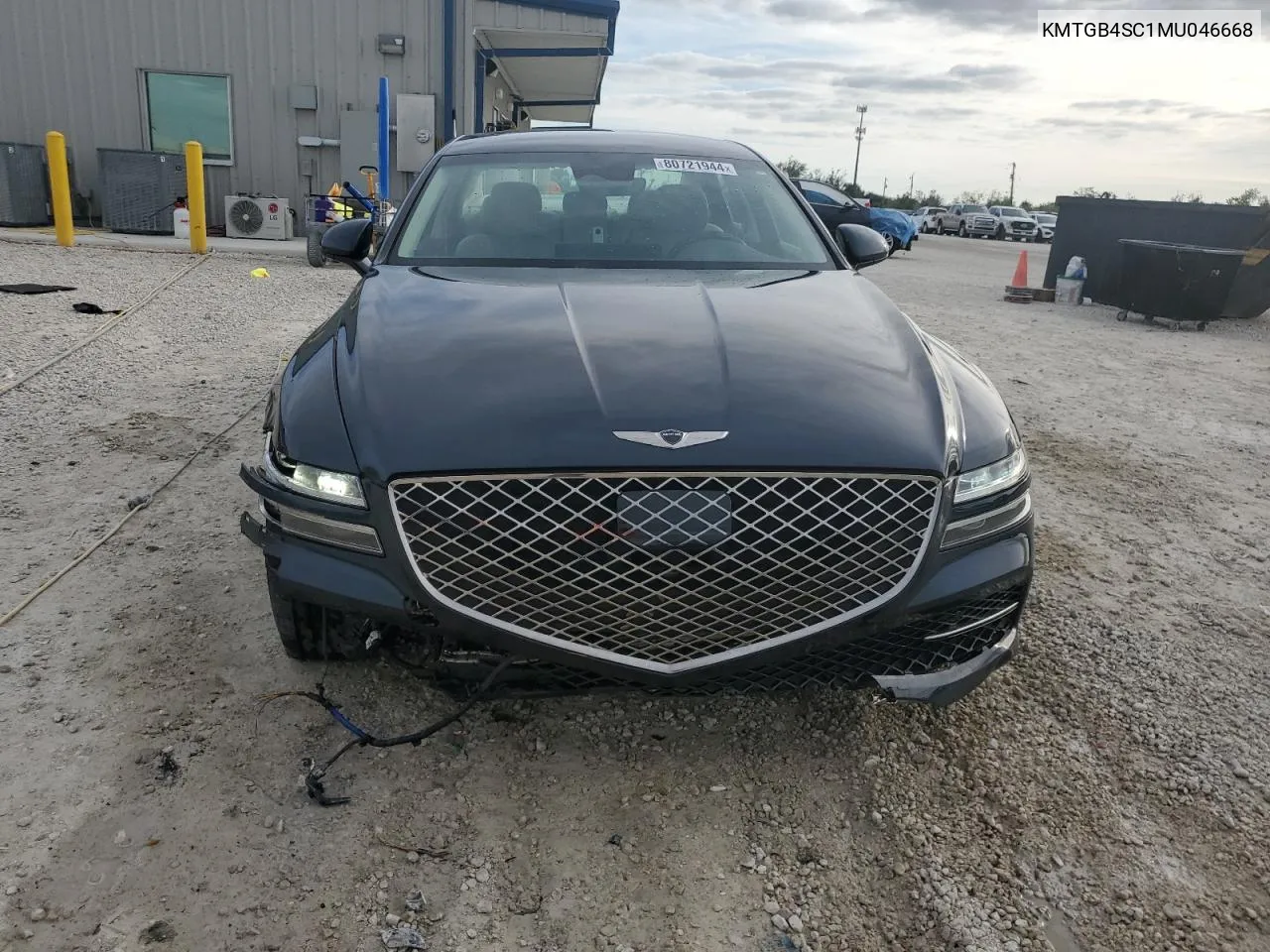 2021 Genesis G80 Base VIN: KMTGB4SC1MU046668 Lot: 80721944