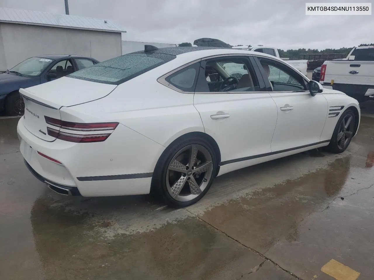 2022 Genesis G80 Sport Prestige VIN: KMTGB4SD4NU113550 Lot: 74294844