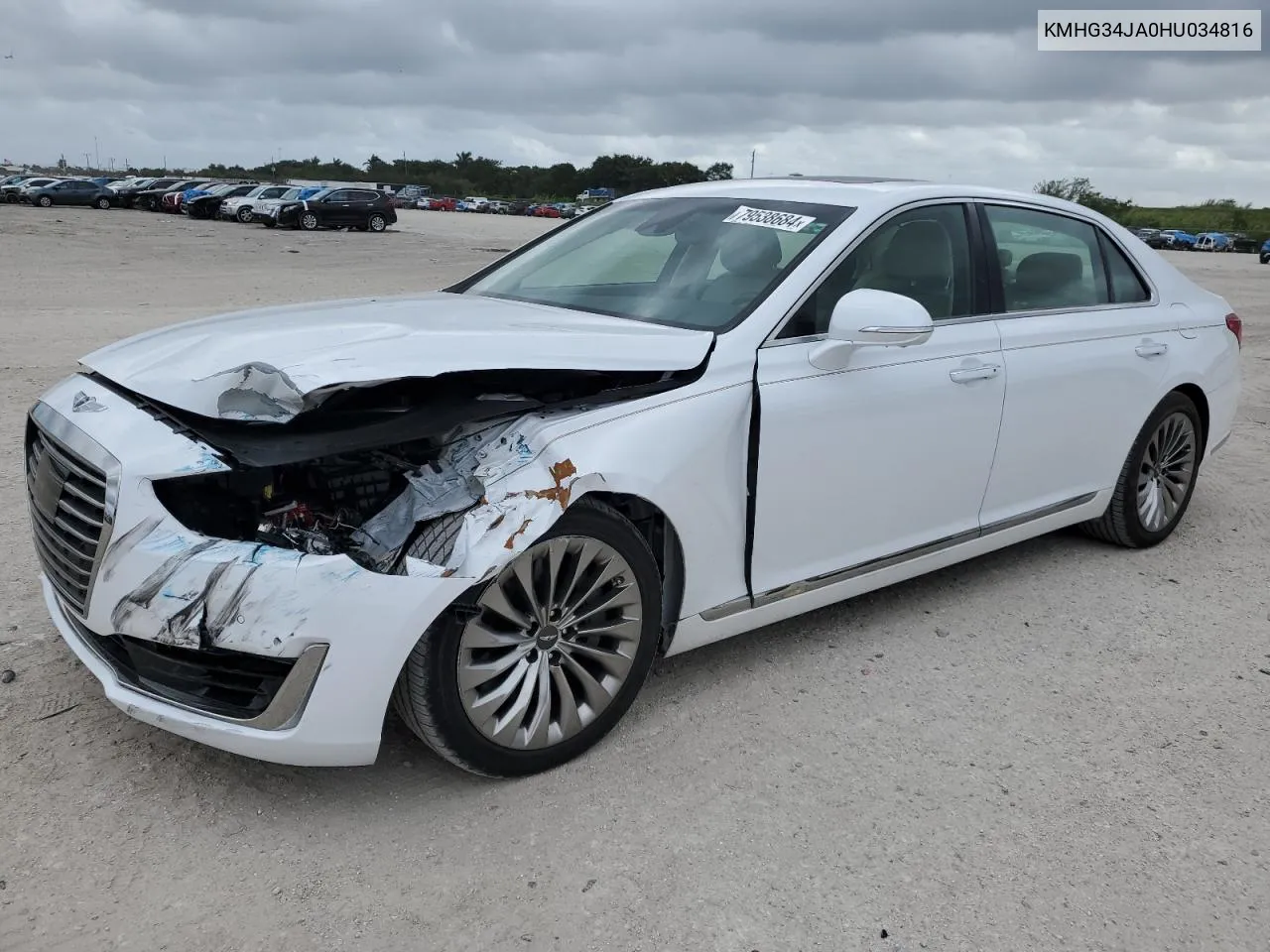 2017 Genesis G90 Premium VIN: KMHG34JA0HU034816 Lot: 79538684