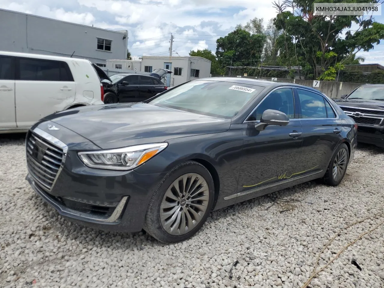 KMHG34JA3JU041958 2018 Genesis G90 Premium