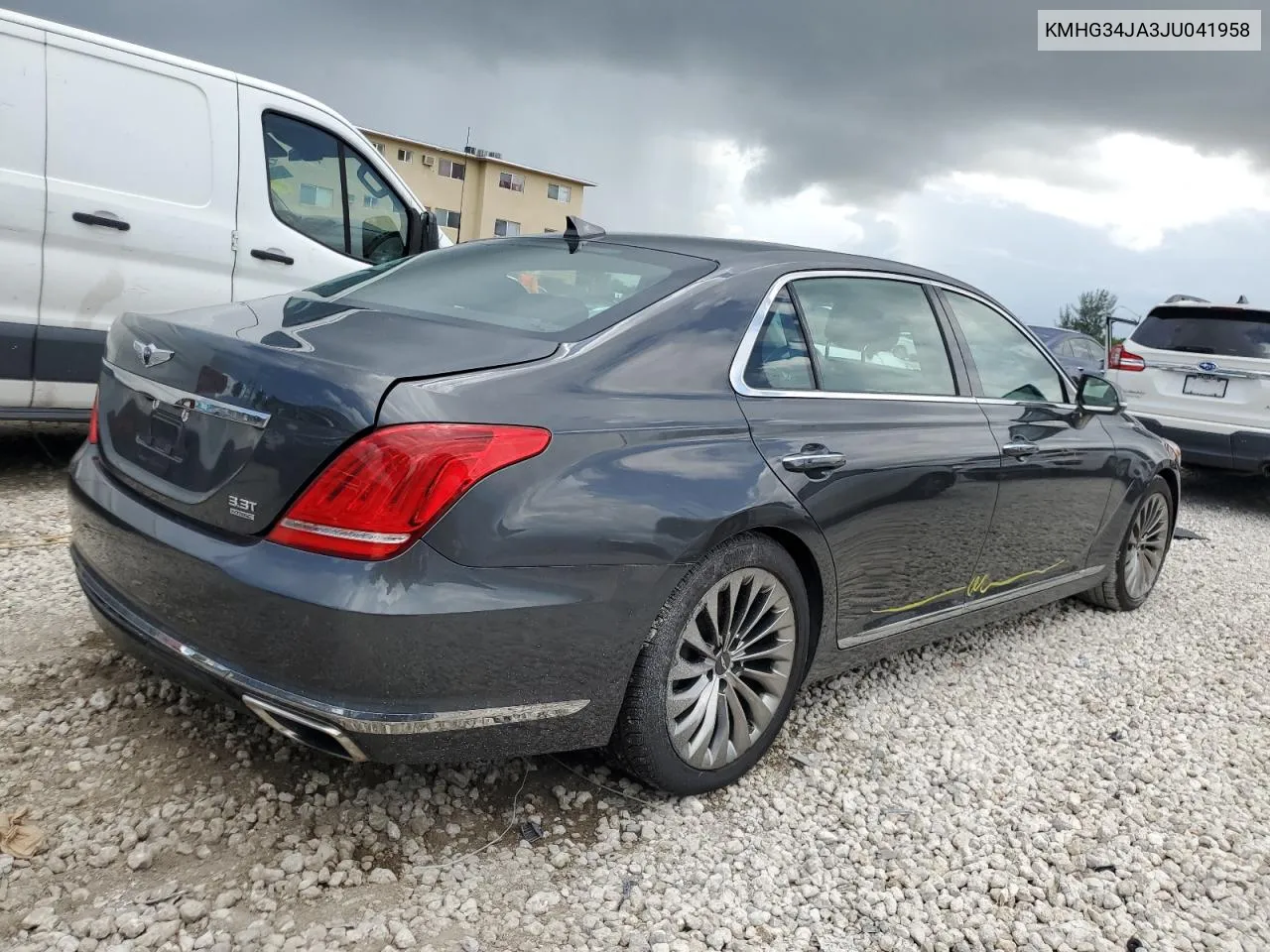 2018 Genesis G90 Premium VIN: KMHG34JA3JU041958 Lot: 70686954