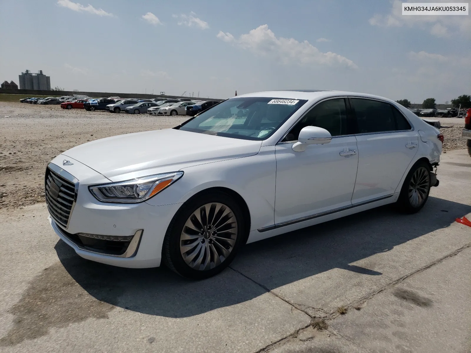 2019 Genesis G90 Premium VIN: KMHG34JA6KU053345 Lot: 68646234