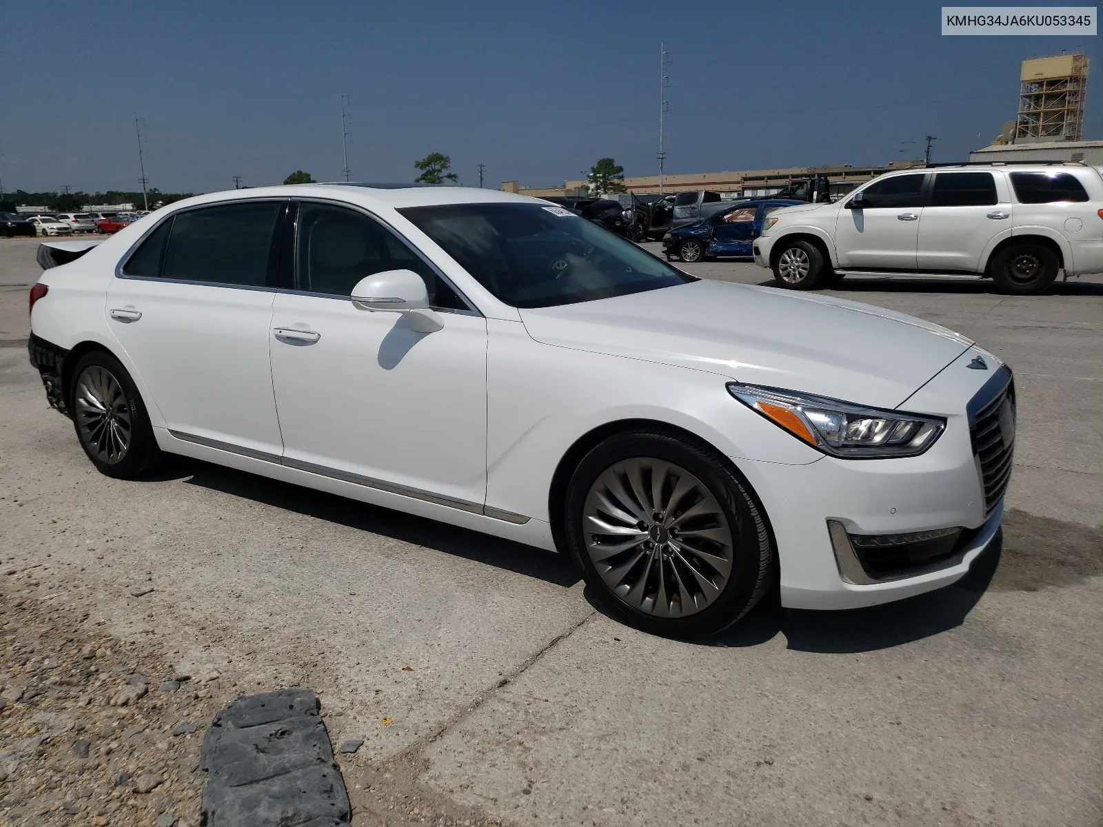 2019 Genesis G90 Premium VIN: KMHG34JA6KU053345 Lot: 68646234