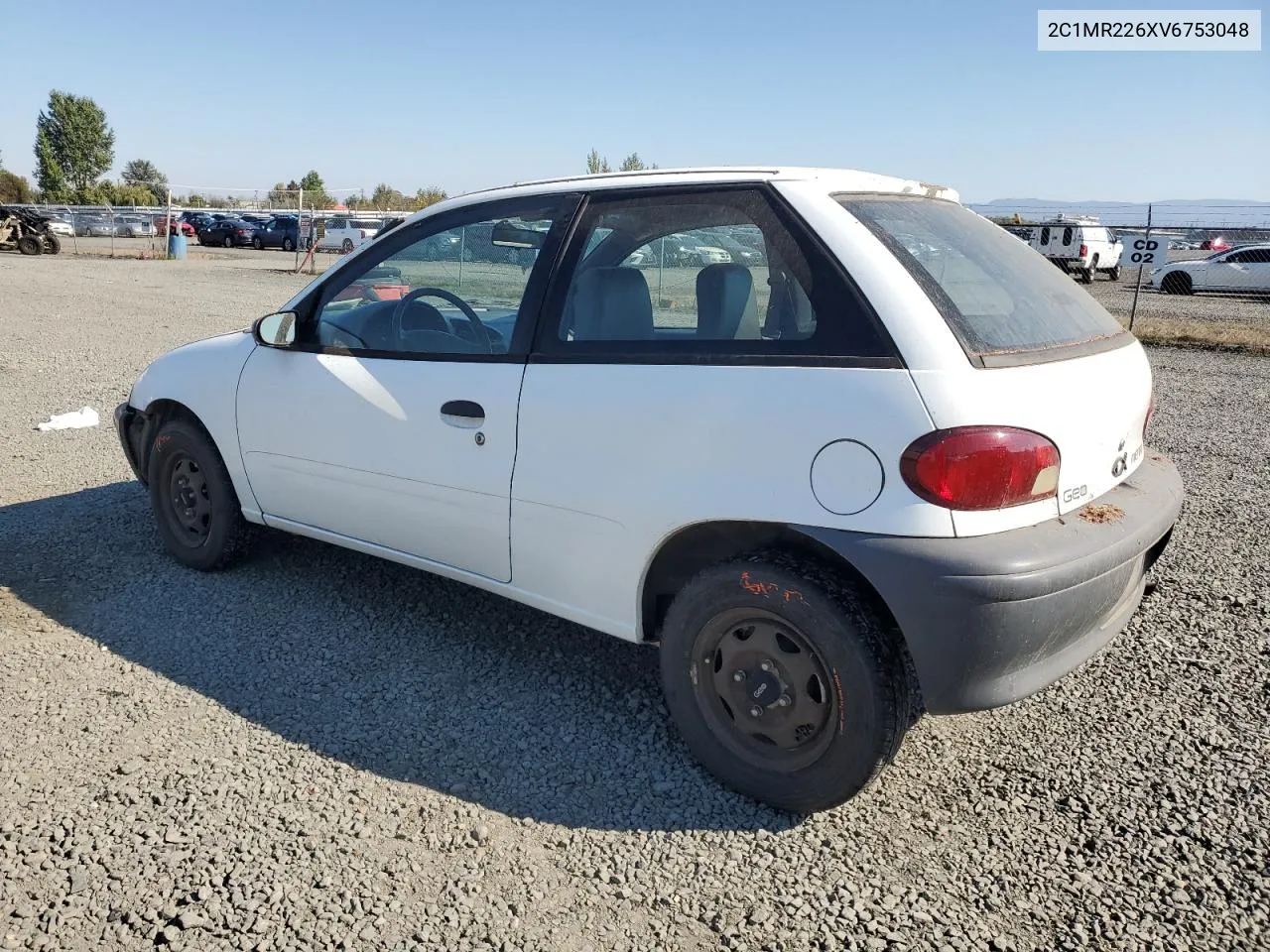 1997 Geo Metro VIN: 2C1MR226XV6753048 Lot: 74398314