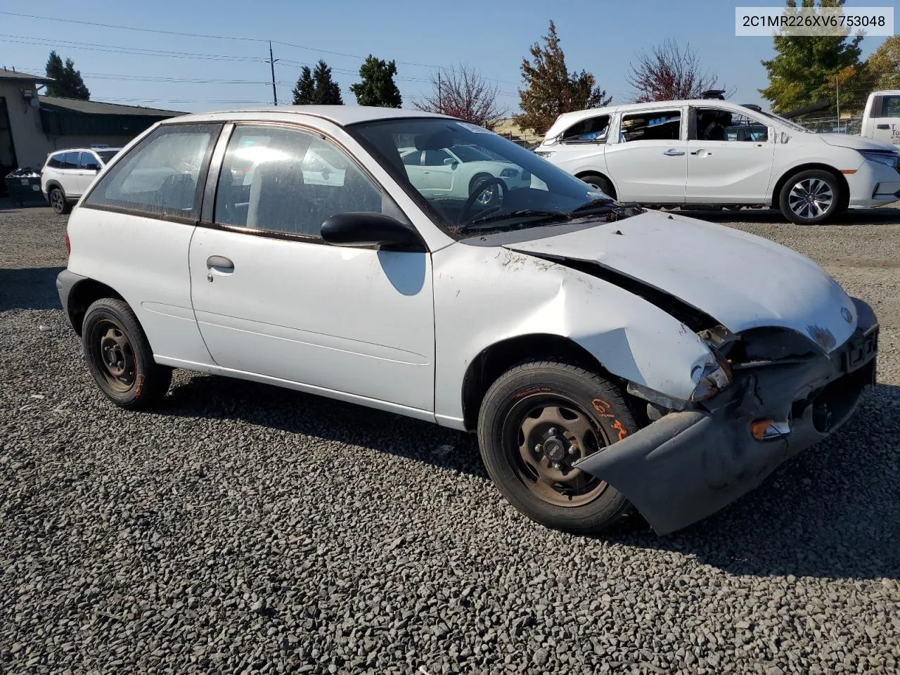 1997 Geo Metro VIN: 2C1MR226XV6753048 Lot: 74398314