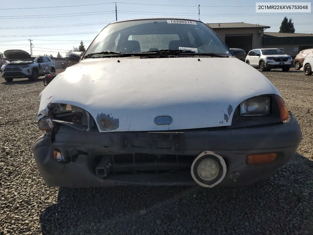 1997 Geo Metro VIN: 2C1MR226XV6753048 Lot: 74398314