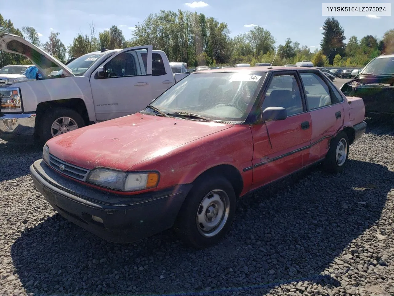 1990 Geo Prizm Base VIN: 1Y1SK5164LZ075024 Lot: 70294584