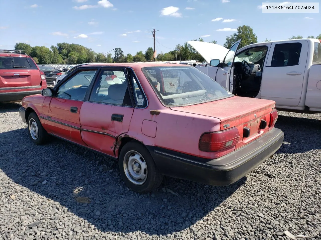 1990 Geo Prizm Base VIN: 1Y1SK5164LZ075024 Lot: 70294584