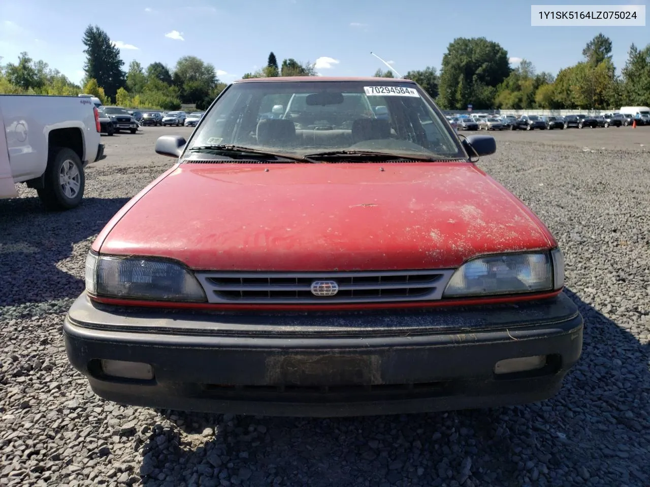 1990 Geo Prizm Base VIN: 1Y1SK5164LZ075024 Lot: 70294584