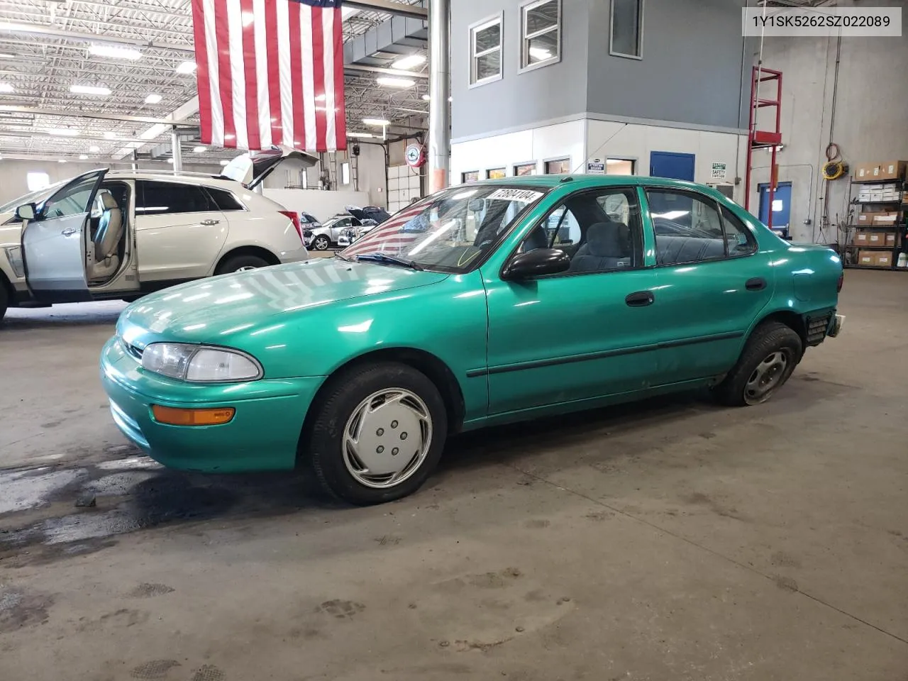 1995 Geo Prizm Base VIN: 1Y1SK5262SZ022089 Lot: 72804104