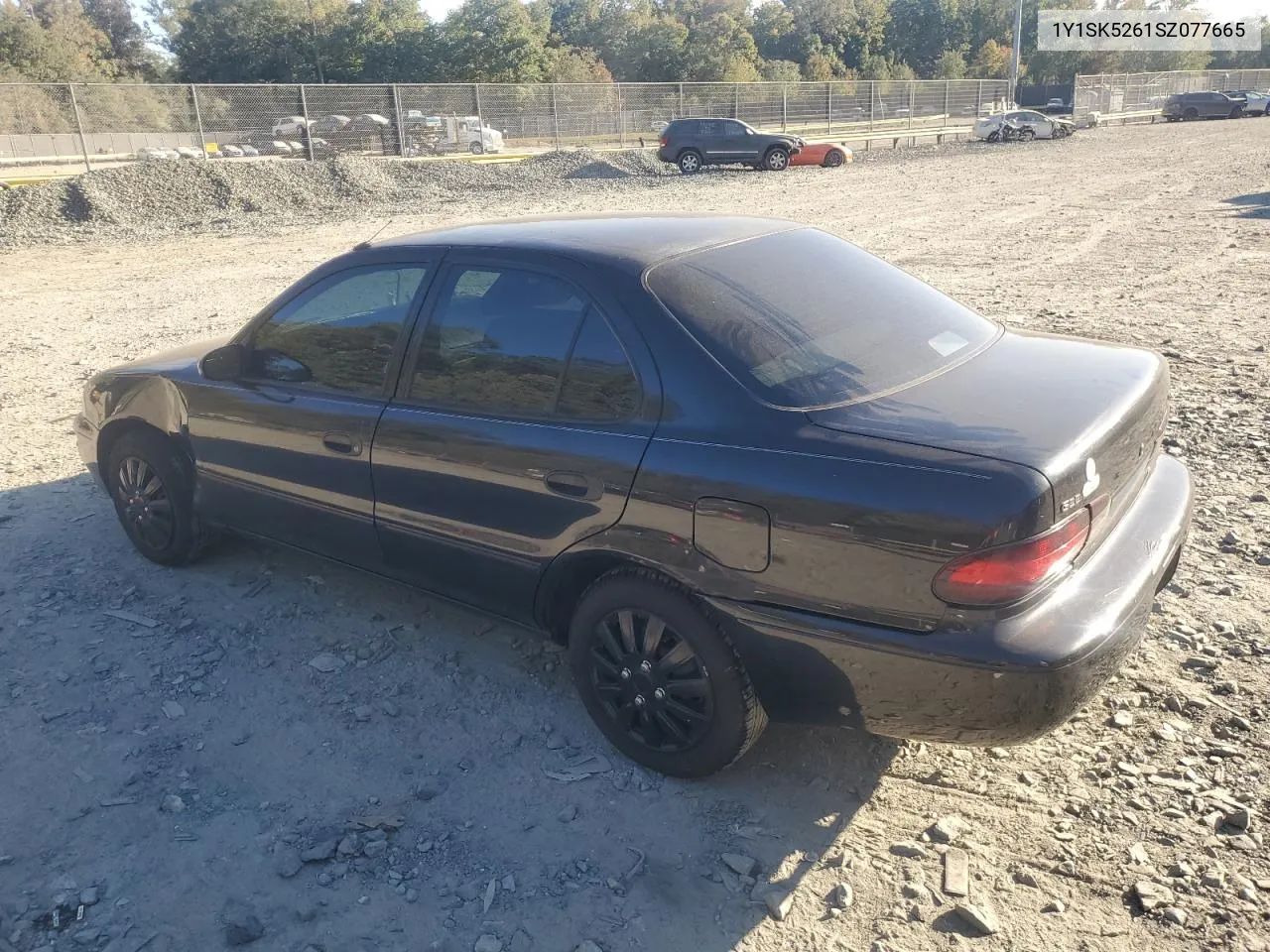 1995 Geo Prizm Base VIN: 1Y1SK5261SZ077665 Lot: 76863434