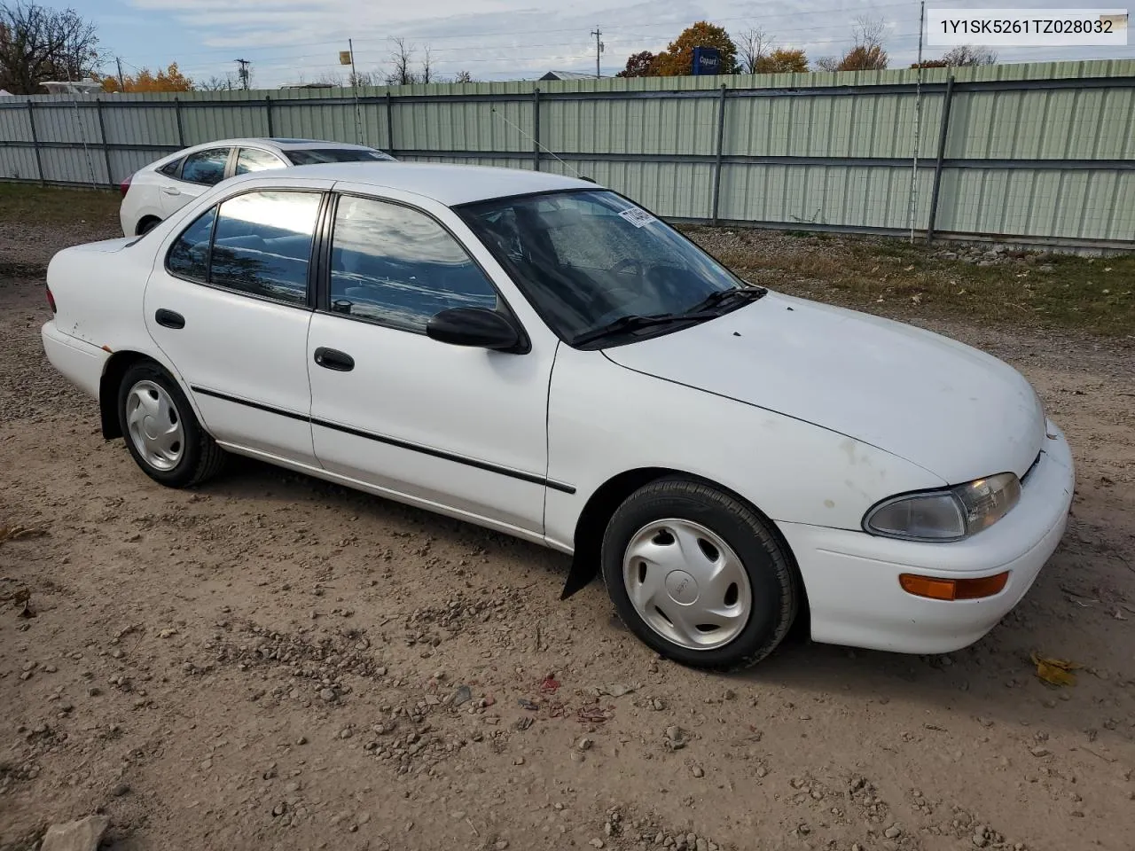 1996 Geo Prizm Base VIN: 1Y1SK5261TZ028032 Lot: 77434654