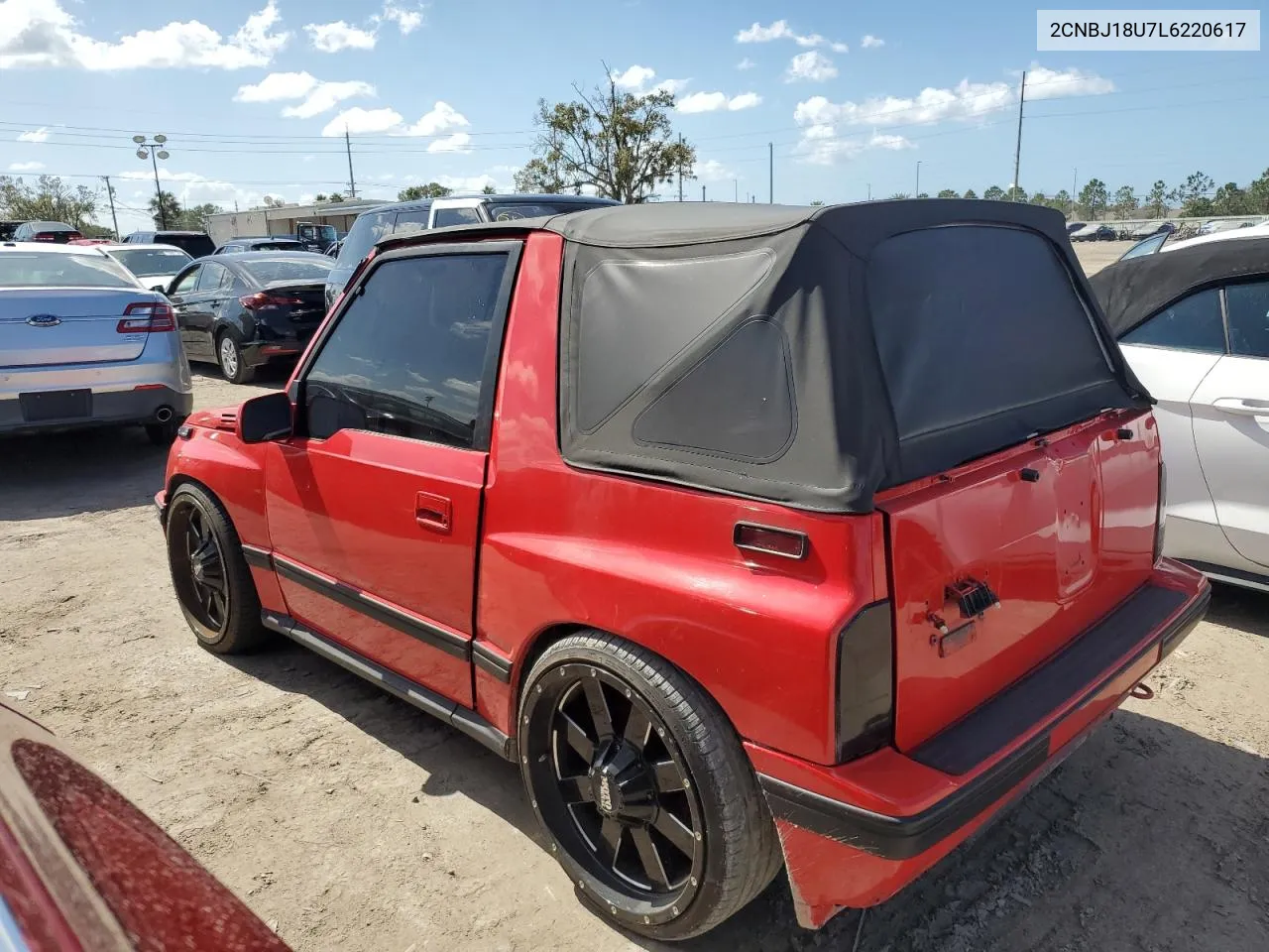 1990 Geo Tracker VIN: 2CNBJ18U7L6220617 Lot: 75265974