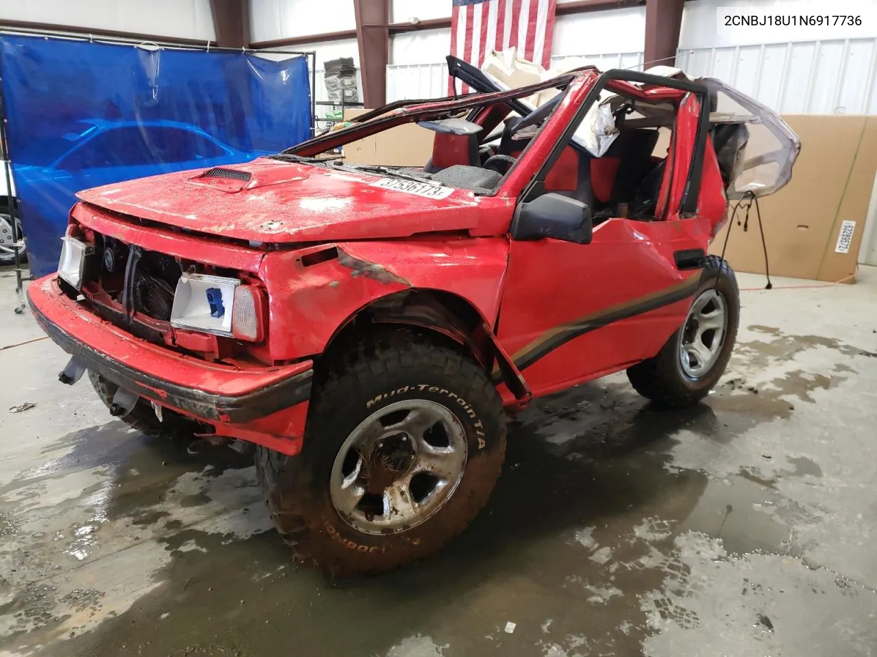 1992 Geo Tracker VIN: 2CNBJ18U1N6917736 Lot: 76609574