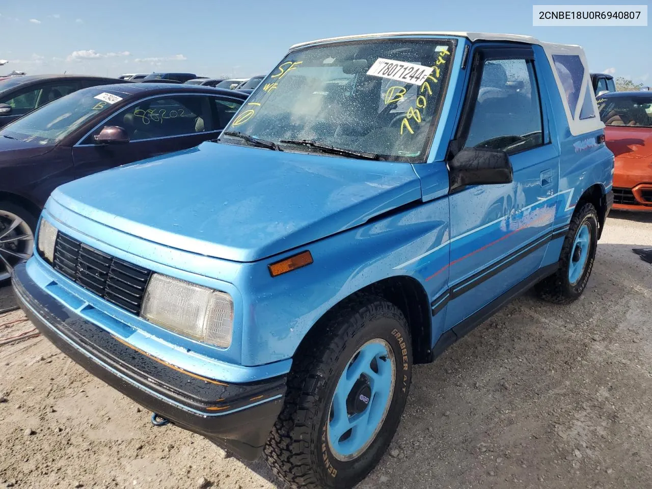 1994 Geo Tracker VIN: 2CNBE18U0R6940807 Lot: 78071244