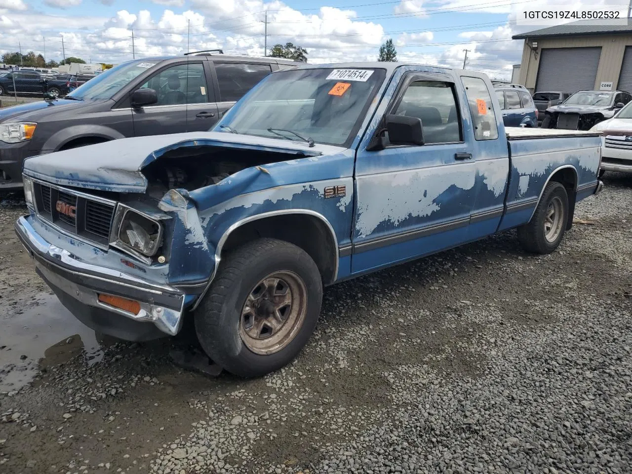 1990 GMC S Truck S15 VIN: 1GTCS19Z4L8502532 Lot: 71074514