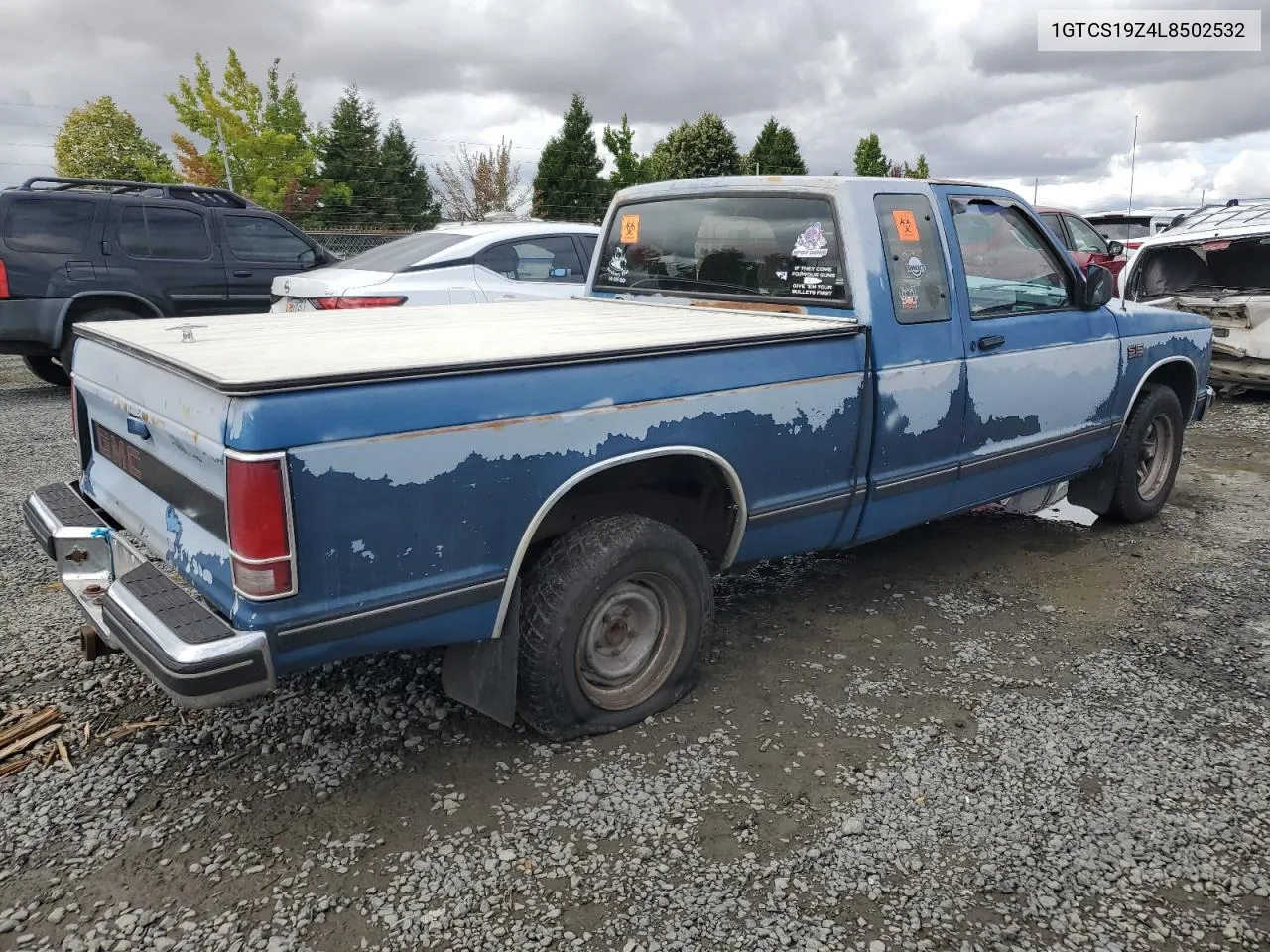 1990 GMC S Truck S15 VIN: 1GTCS19Z4L8502532 Lot: 71074514