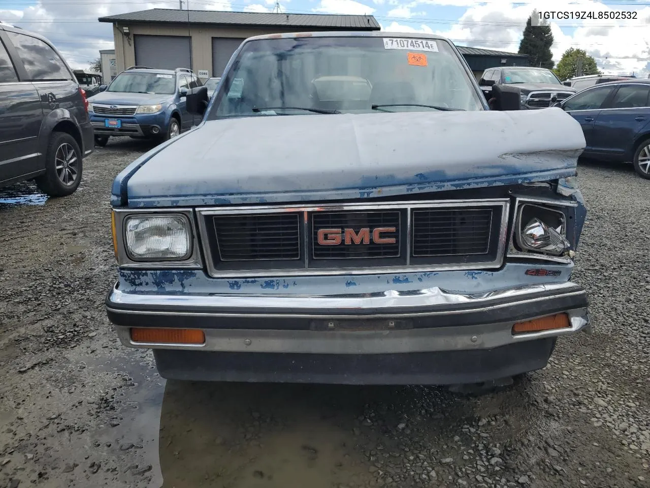 1990 GMC S Truck S15 VIN: 1GTCS19Z4L8502532 Lot: 71074514