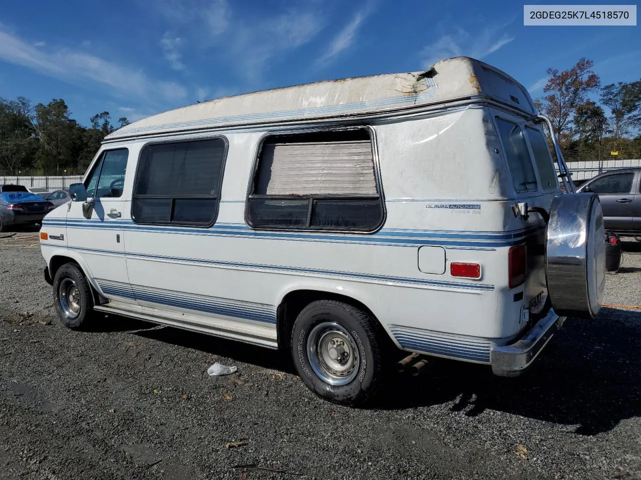 1990 GMC Rally Wagon / Van G2500 VIN: 2GDEG25K7L4518570 Lot: 75763004