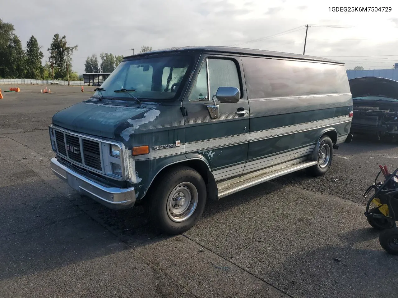 1991 GMC Rally Wagon / Van G2500 VIN: 1GDEG25K6M7504729 Lot: 71146614