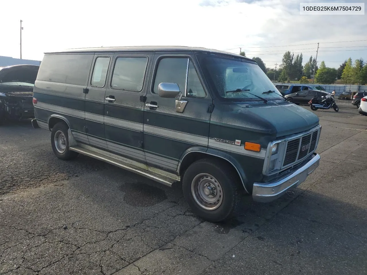 1991 GMC Rally Wagon / Van G2500 VIN: 1GDEG25K6M7504729 Lot: 71146614