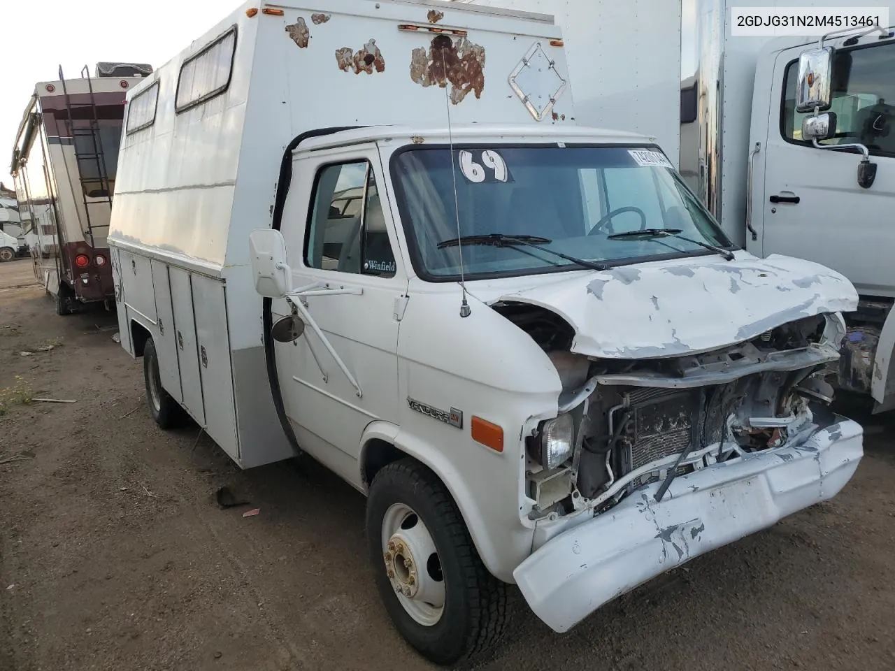 1991 GMC Cutaway Van G3500 VIN: 2GDJG31N2M4513461 Lot: 74206144