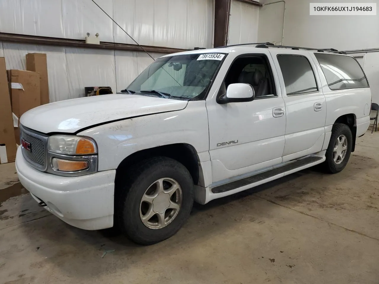 2001 GMC Denali Xl K1500 VIN: 1GKFK66UX1J194683 Lot: 78615934