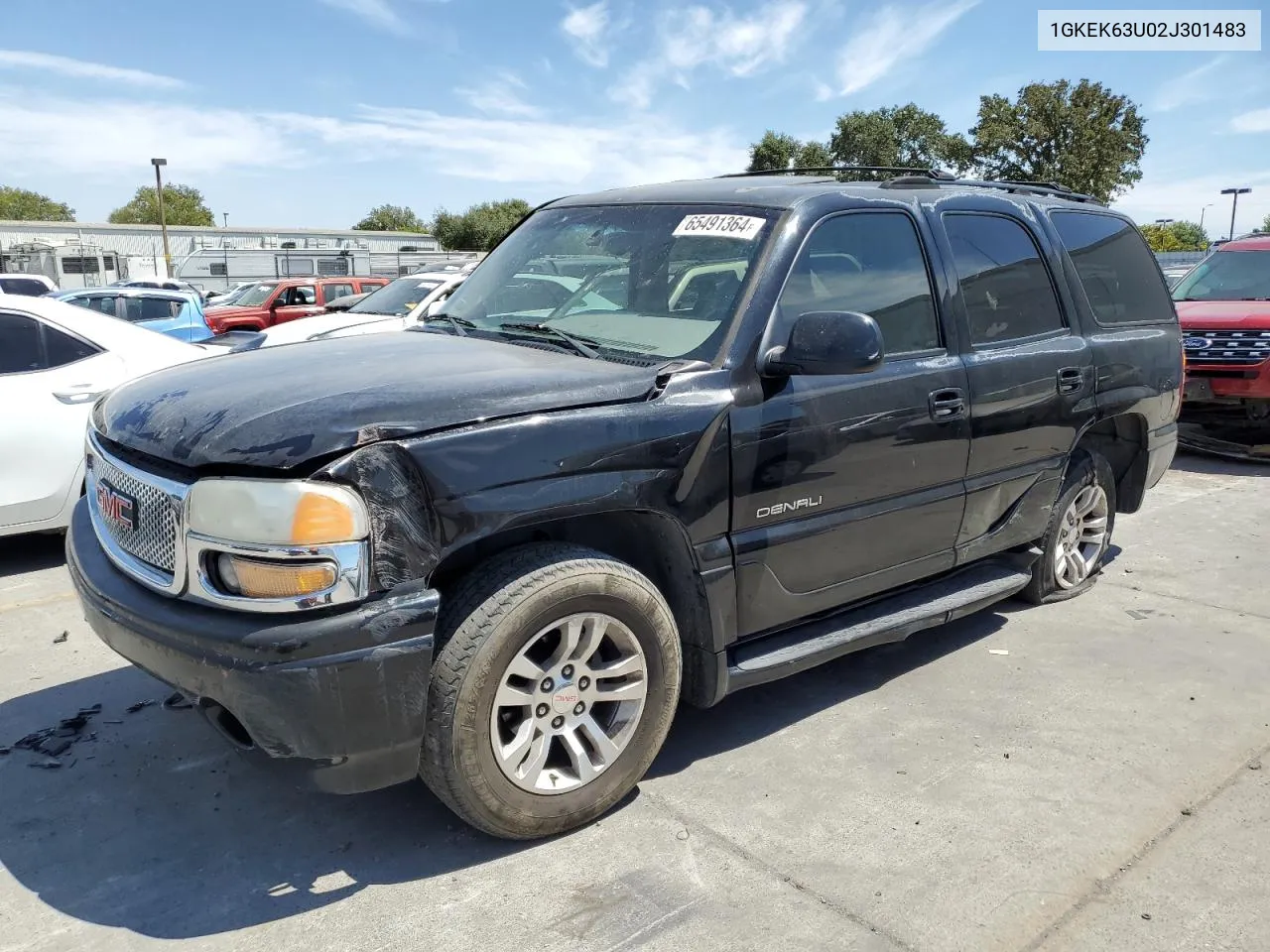 2002 GMC Denali VIN: 1GKEK63U02J301483 Lot: 65491364