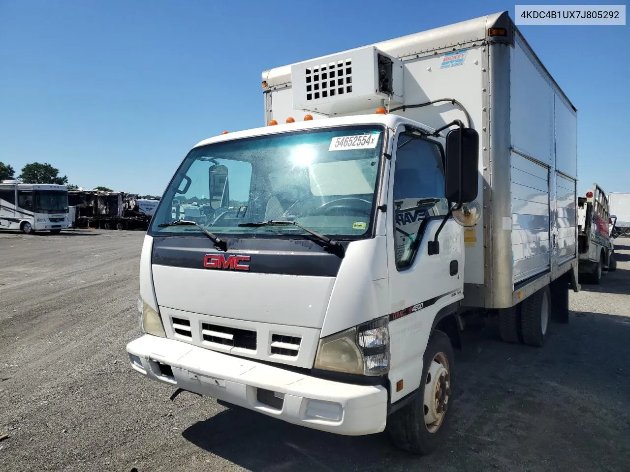 2007 GMC W4500 W45042 VIN: 4KDC4B1UX7J805292 Lot: 54652554