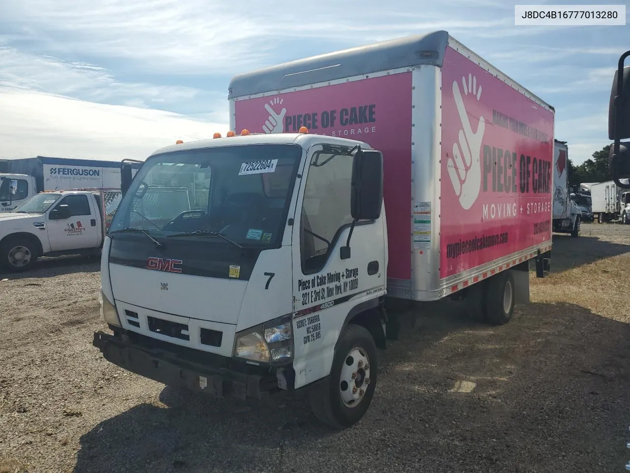 2007 GMC W4500 W45042 VIN: J8DC4B16777013280 Lot: 72522604