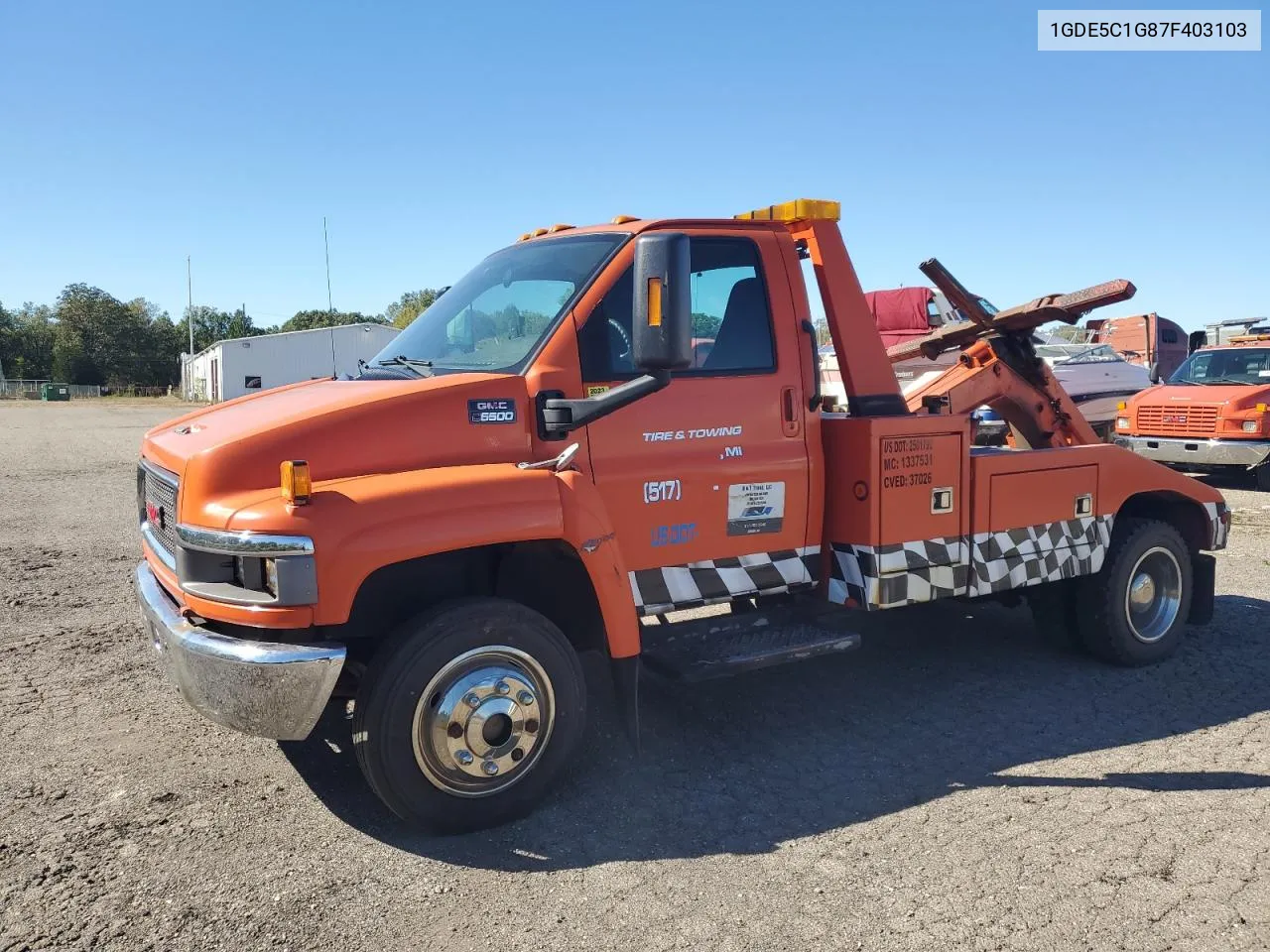 2007 GMC C5500 C5C042 VIN: 1GDE5C1G87F403103 Lot: 73499804