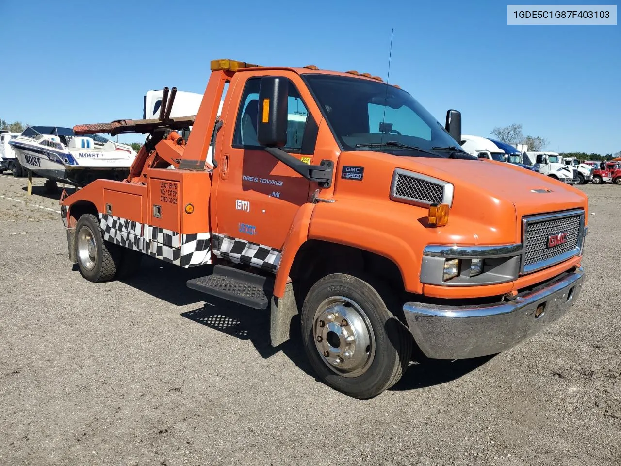 2007 GMC C5500 C5C042 VIN: 1GDE5C1G87F403103 Lot: 73499804