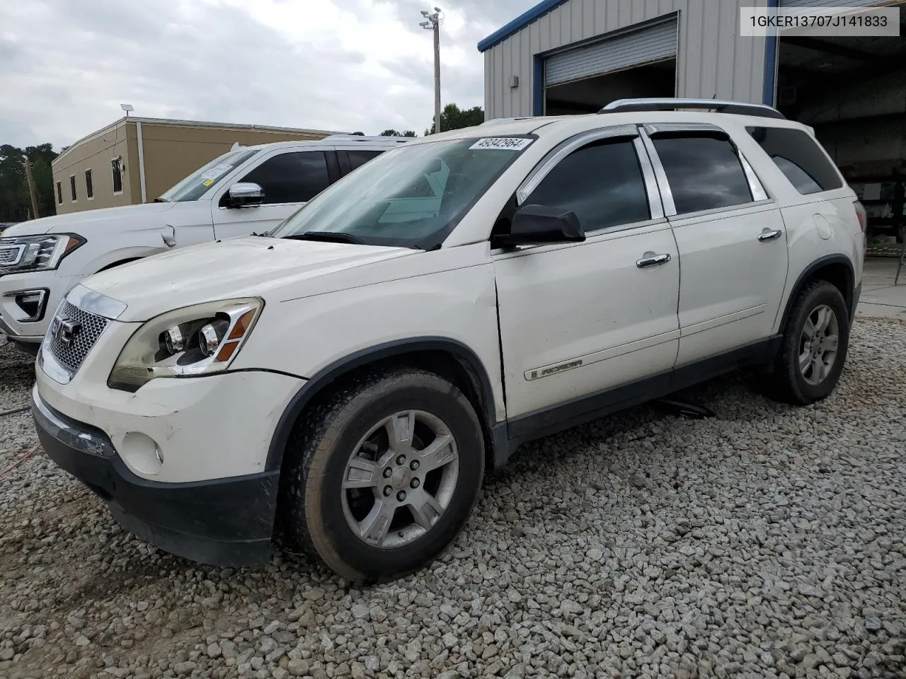 2007 GMC Acadia Sle VIN: 1GKER13707J141833 Lot: 49342964