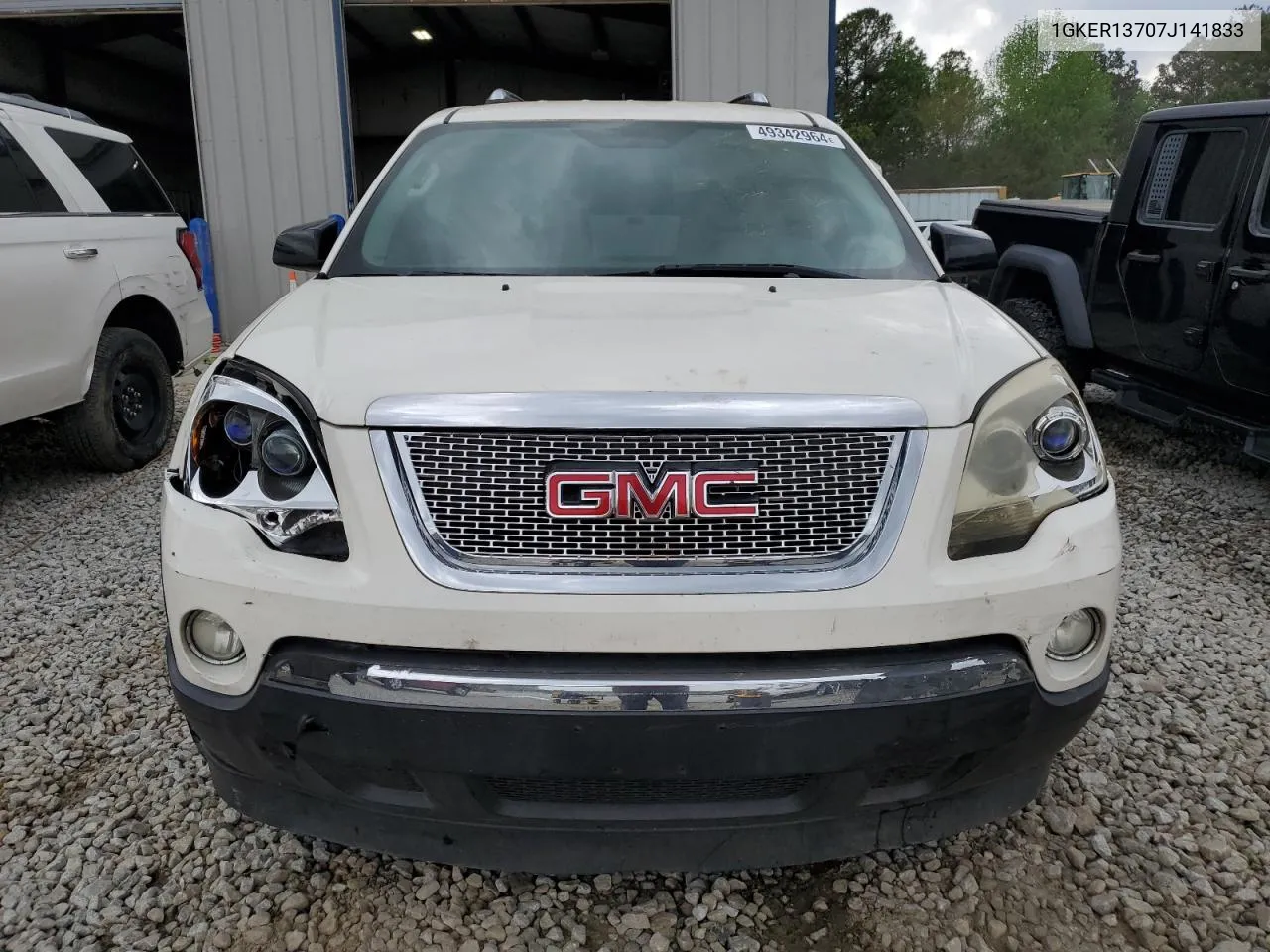 1GKER13707J141833 2007 GMC Acadia Sle