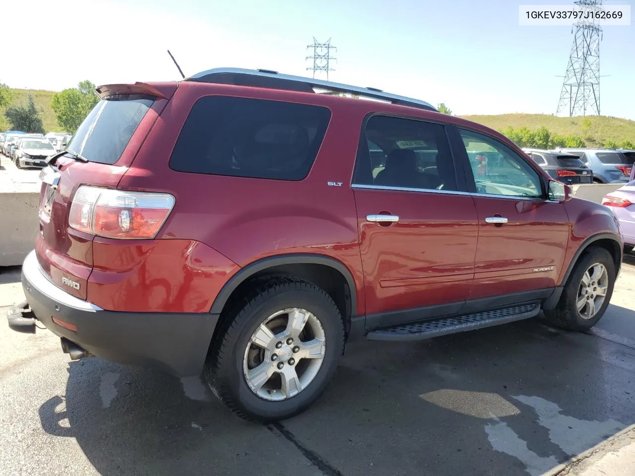 2007 GMC Acadia Slt-2 VIN: 1GKEV33797J162669 Lot: 59976344