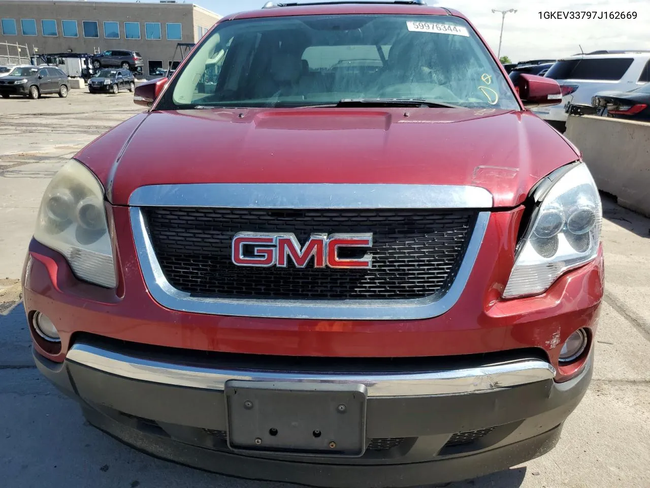 2007 GMC Acadia Slt-2 VIN: 1GKEV33797J162669 Lot: 59976344