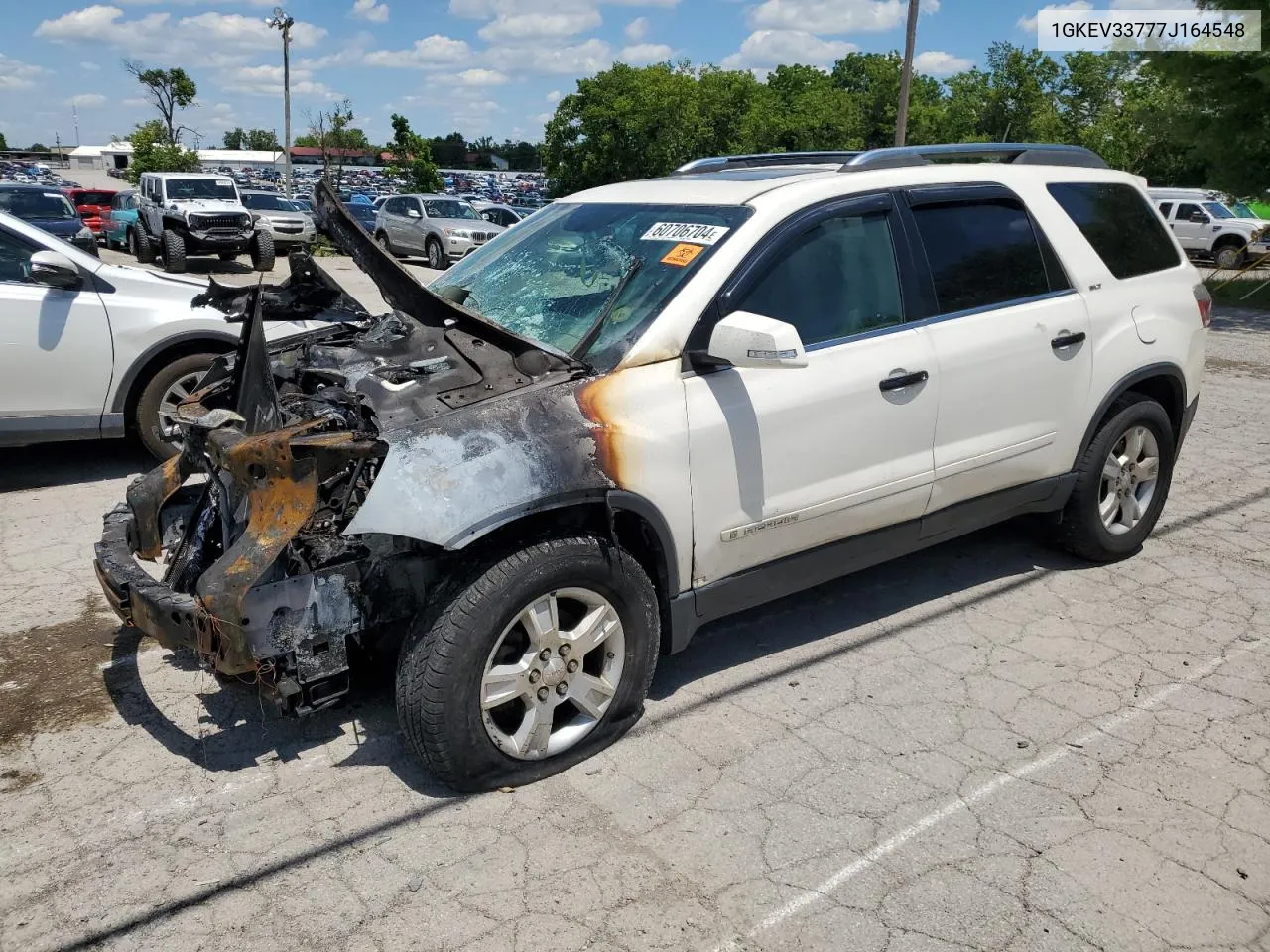 2007 GMC Acadia Slt-2 VIN: 1GKEV33777J164548 Lot: 60706704