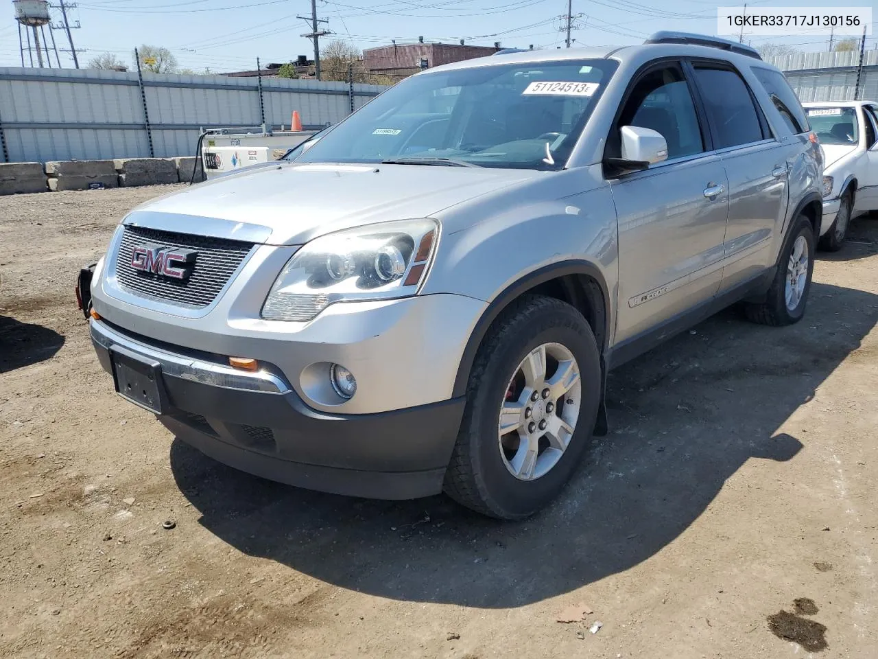 2007 GMC Acadia Slt-2 VIN: 1GKER33717J130156 Lot: 61389914