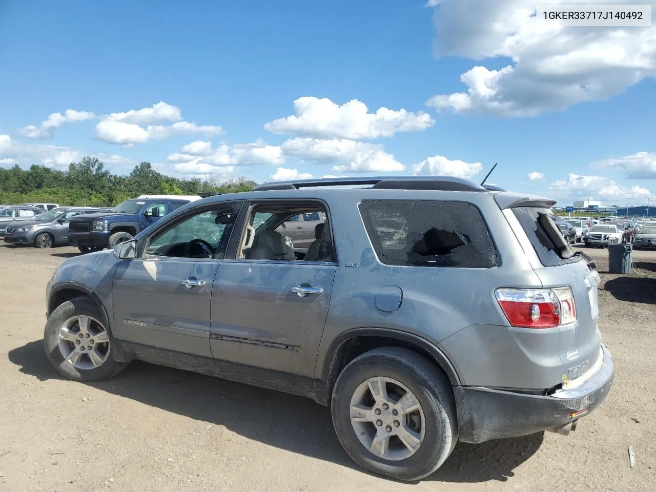 2007 GMC Acadia Slt-2 VIN: 1GKER33717J140492 Lot: 70207334