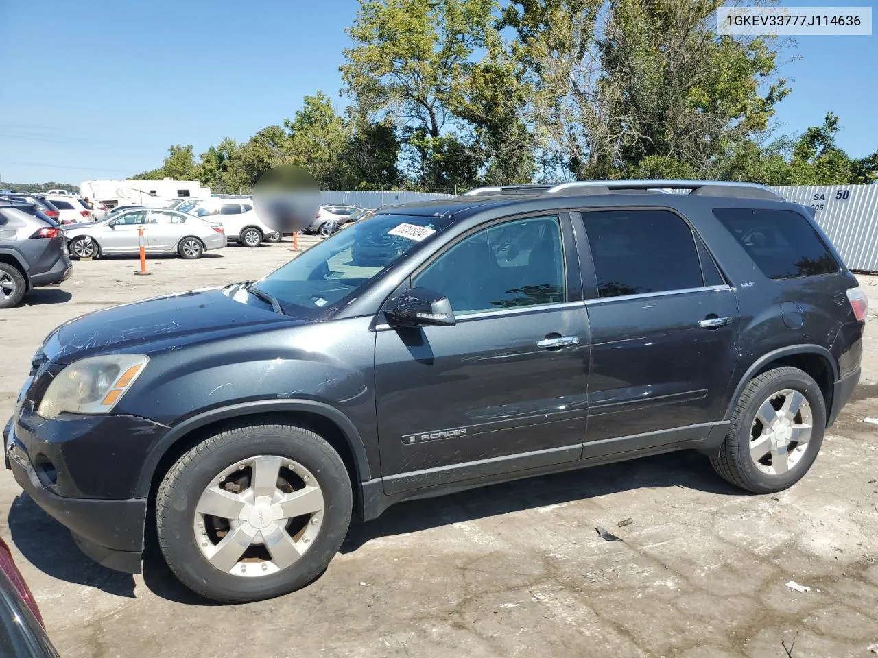 2007 GMC Acadia Slt-2 VIN: 1GKEV33777J114636 Lot: 70241934