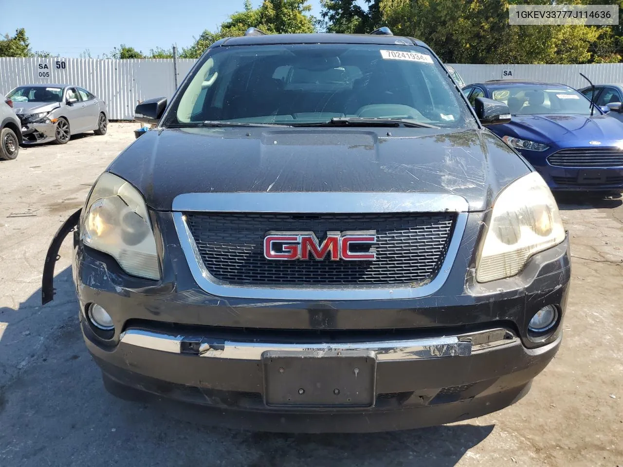 2007 GMC Acadia Slt-2 VIN: 1GKEV33777J114636 Lot: 70241934