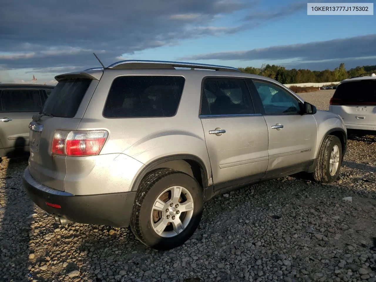 2007 GMC Acadia Sle VIN: 1GKER13777J175302 Lot: 72707804