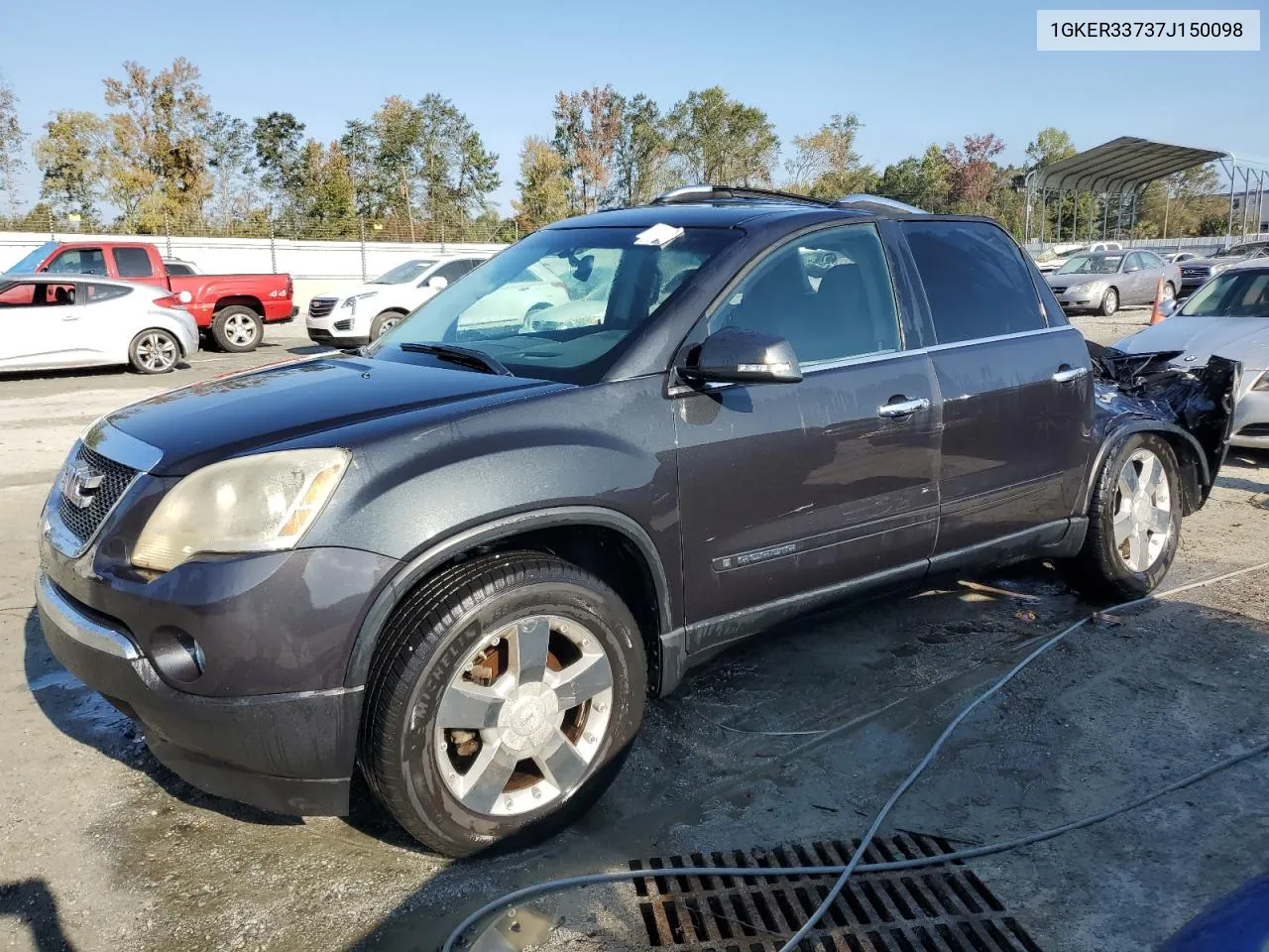 2007 GMC Acadia Slt-2 VIN: 1GKER33737J150098 Lot: 73806294