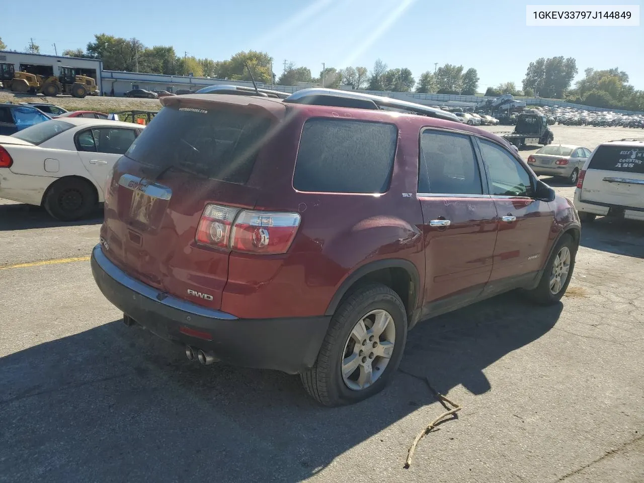 2007 GMC Acadia Slt-2 VIN: 1GKEV33797J144849 Lot: 75861064