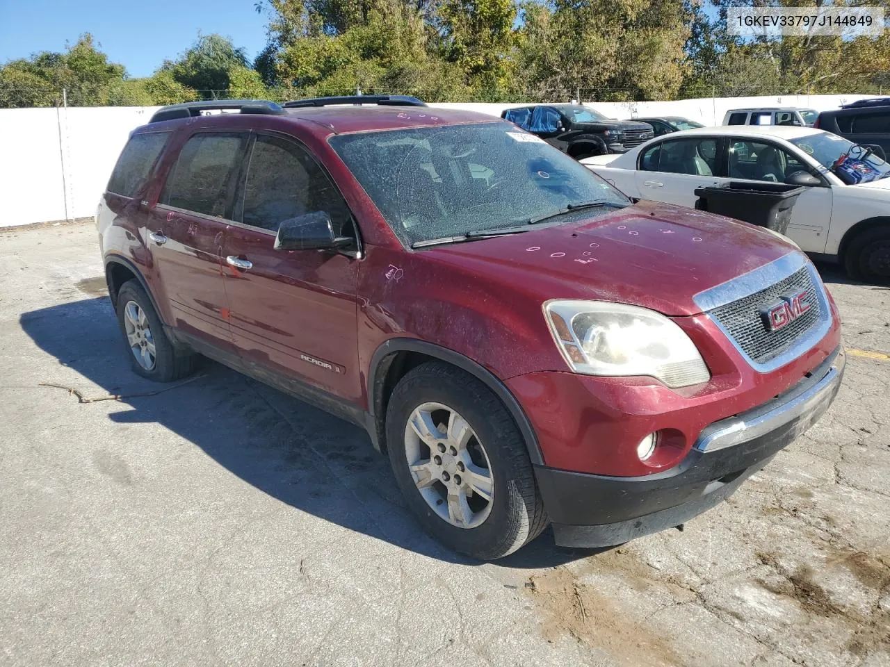 2007 GMC Acadia Slt-2 VIN: 1GKEV33797J144849 Lot: 75861064