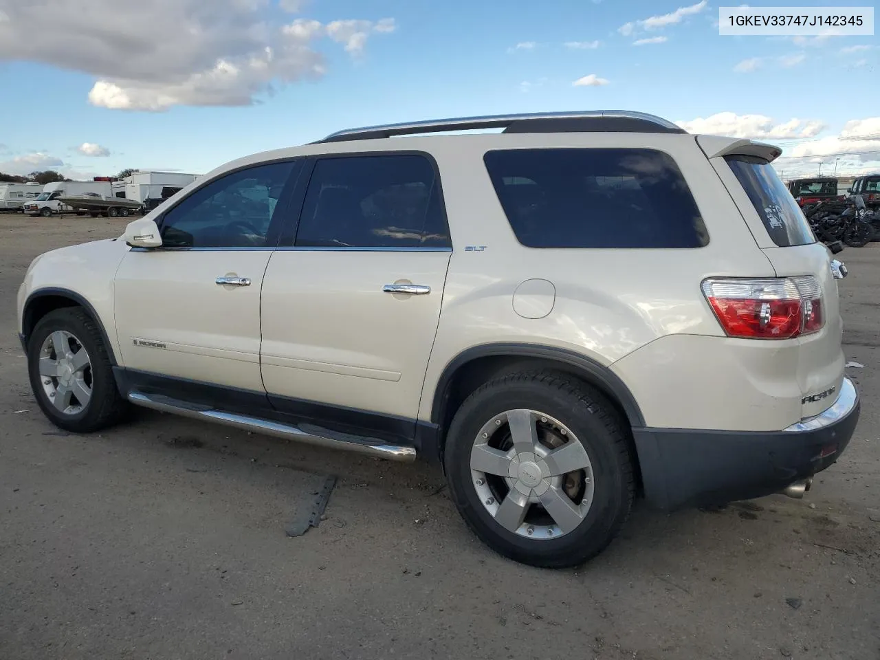 2007 GMC Acadia Slt-2 VIN: 1GKEV33747J142345 Lot: 79572304