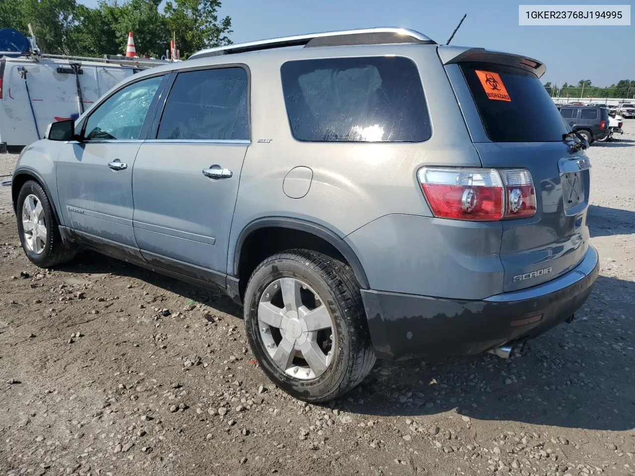 2008 GMC Acadia Slt-1 VIN: 1GKER23768J194995 Lot: 58959364