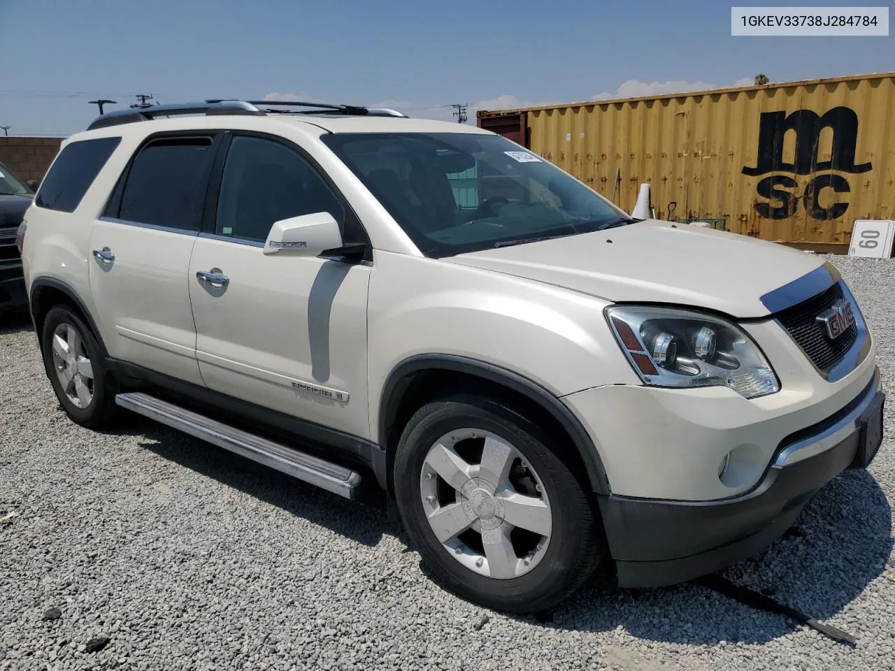 2008 GMC Acadia Slt-2 VIN: 1GKEV33738J284784 Lot: 64785264